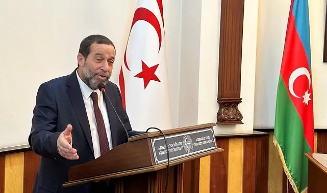 Denktaş, Azerbaycan'da Türk Dünyası İçinde Hak Ettiğimiz Yeri Almalıyız Konuşması Yaptı!