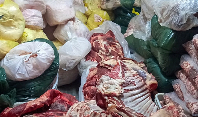 Gayretköy' de kaçak et operasyonu!